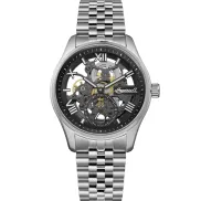 Reloj Ingersoll Maverick Automático Hombre 48mm Esqueleto Negra