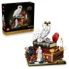 Maqueta de escena de LEGO Harry Potter con Hedwig y minifiguras
