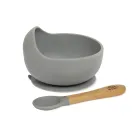 Bol con Ventosa de Silicona para Bebé y Cuchara Aprendizaje