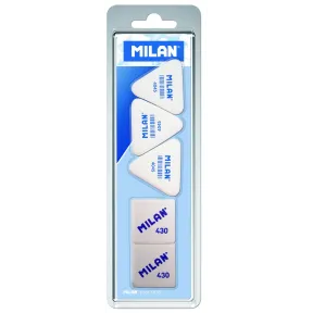 Pack de 5 Gomas de borrar Milan BMM10045