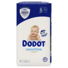 56 dodot sensitive talla 3 en 2 packs
