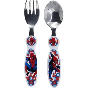 Cubiertos metálicos Spiderman Arachnid Grid (2 piezas)