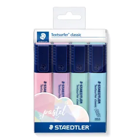 Estuche de 4 rotuladores Textsurfer fluorescentes pastel