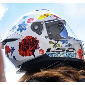 LS2 Stream II Casco Moto XL Floral | ECE22.06 | Visor Solar