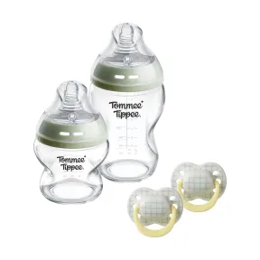 Set de regalo NS: biberones y chupetes de cristal para bebés