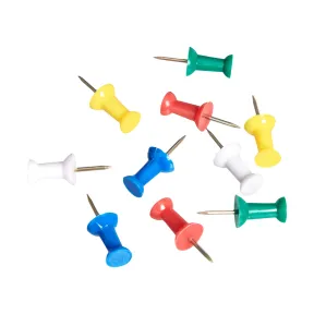 Chinchetas de colores surtidos, 200 unidades, punta de acero