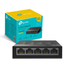 Switch Gigabit TP-Link LS1005G de 5 Puertos, Plug & Play