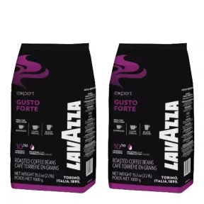 Pack de 2 Café en Grano Lavazza FORTE 1 Kg - Aroma Intenso