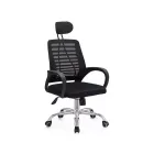 Silla ergonómica Sébastien negra - oficina, altura regulable