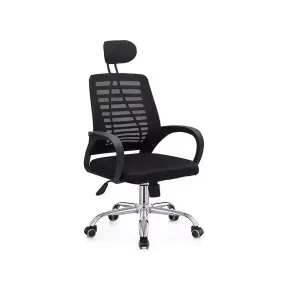Silla ergonómica Sébastien negra - oficina, altura regulable