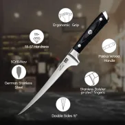 Cuchillo Deshuesador Profesional SHAN ZU 18cm para Cocina