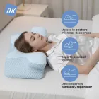 Almohada Ergonómica Cervical - Espuma 50D, Alivio del Dolor