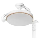 Ventilador LED con aspas retráctiles para el techo.
