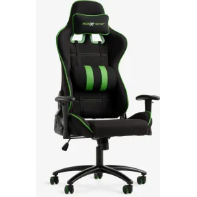 Silla LAMBJERG gaming de malla en negro y verde