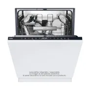 Lavavajillas Integrable Haier 60 cm, 14 Servicios, 44 dB