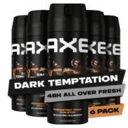 Pack de 6 desodorantes aerosol Axe Dark Temptation 150ml