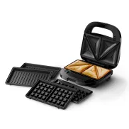 Sandwichera Grill Philips 5000, 3 en 1 - 750 W, Antiadherente
