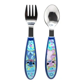 Cubiertos infantiles metálicos de 2 piezas, Stich