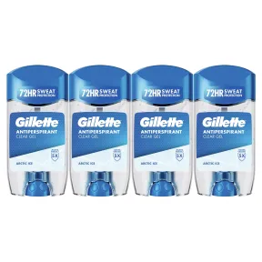 Antitranspirante Gillette Clear Gel Hombre 4x70 ml Artic Ice
