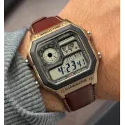 Reloj Casio AE-1200WHL-5AV ‘Royale’ - 100m WR y correa de piel