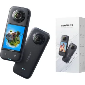 Cámara de Acción 360° Insta360 X3 - 12" y 48MP, Resistente al Agua