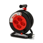 Alargador eléctrico VELAMP REEL-IT-15 con 4 tomas