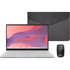 ASUS Chromebook CM1505 15,6" Full HD con ratón y funda