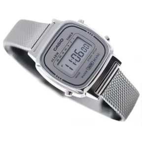 Reloj digital retro plateado Casio Mini LA670WEM-7EF para mujer