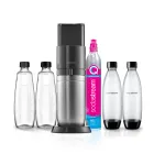 Máquina negra para hacer aguas y bebidas con Sodastream Duo
