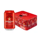 Cerveza Lager Mediterránea Estrella Damm – Pack 12 Latas 33 cl