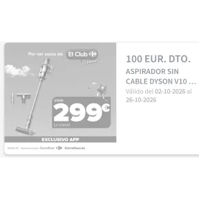 Aspiradora Dyson V10 Fluffy - Exclusivo Carrefour APP