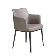 Silla de comedor visón Ángel Cerdá 4112C con patas de acero