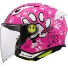 Casco Infantil LS2 Funny II Paws Gloss Pink L ECE 22.06