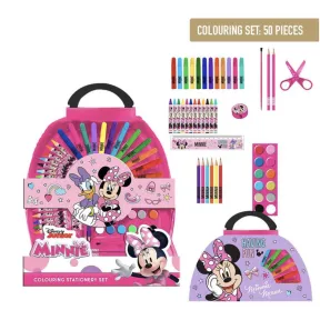 Kit de colorear Disney Minnie y Daisy - 50 piezas rosa
