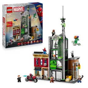 Spider-man y Oscorp: LEGO Marvel con moto y 8 figuras