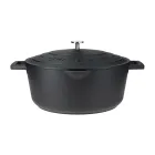 Cazuela Ovalada de Aluminio Fundido 30cm 6L con Tapa Antiadherente