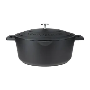 Cazuela Ovalada de Aluminio Fundido 30cm 6L con Tapa Antiadherente