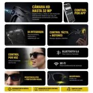 Gafas Owlotech Lens AI 32 MP: música, llamadas y cristal tintado.