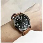 Reloj Casio MTP-V004L-1B2UDF con correa de cuero marrón