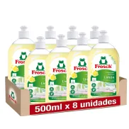 Lavavajillas Ecológico Frosch Limón, 8x500ml, Desengrasante