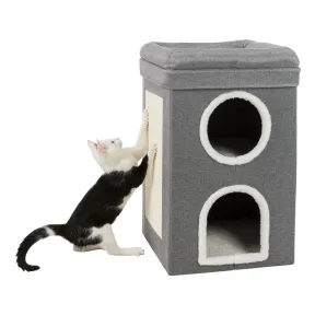 Rascador para Gatos Saul, 64 cm, Gris, Torre