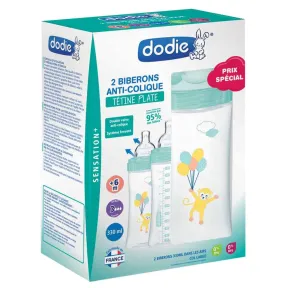 Biberones Dodie Sensation+ 330ml Anticólicos (2 unidades)