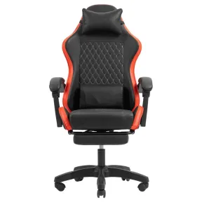 Silla gaming negra y roja Mars MGC-X - Diseño racing.