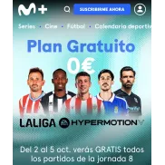 Partidos de LALIGA Hypermotion gratis en Movistar Plus este fin de semana
