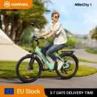 Bicicleta eléctrica Hillmiles 1 gris de 26” para ciudad