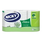 Papel Higiénico Nicky Nature, 6 Rollos, 3 Capas, 170 Hojas