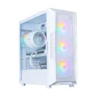 Torre PC Blanca Zalman I3 Neo V2 con RGB y Cristal Templado