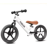 Bicicleta con asiento de PU suave y pedales para niños