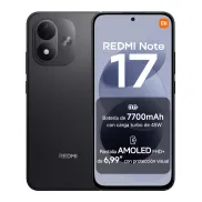 Smartphone REDMI Note 17, 6+256GB, Negro, 7700mAh