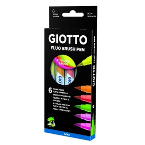 Rotuladores Giotto Turbo Soft Brush: Punta de Pincel Fluo